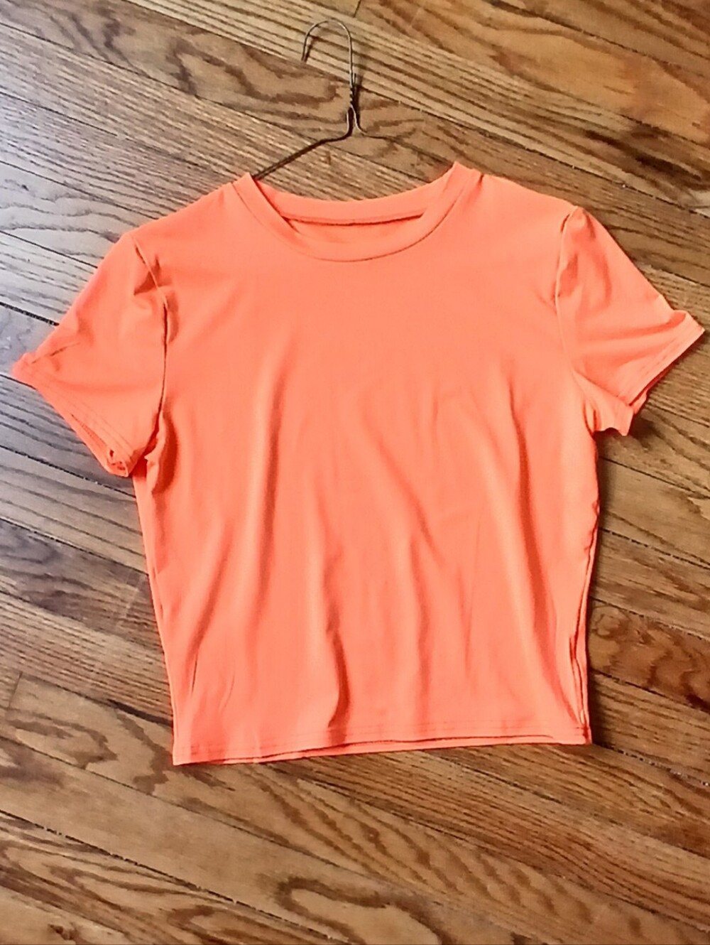 SHEIN bright orange crop top - Picture 2 of 7